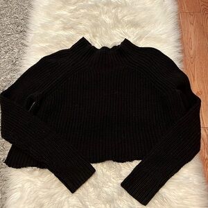 Black Cropped Sweater